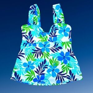 Slimshaper Women's Swim Tankini Top Missy Size 10 - NWOT
